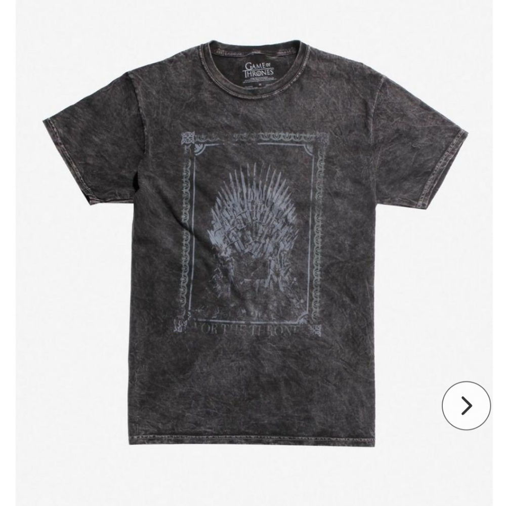 GAME OF THRONES FOR THE THRONE MINERAL WASH T-SHIRT SIZE Large